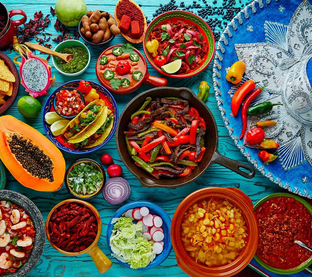 Dishes from all around the world